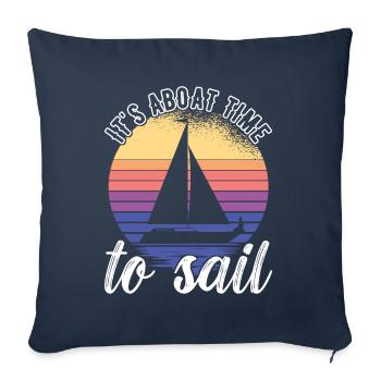 Sailing Sailboat Sailors - Sofa pillowcase 17,3'' x 17,3'' (45 x 45 cm) - navy - Front