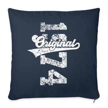 52ND BIRTHDAY ORIGINAL 1974 - Sofa pillowcase 17,3'' x 17,3'' (45 x 45 cm) - navy - Front