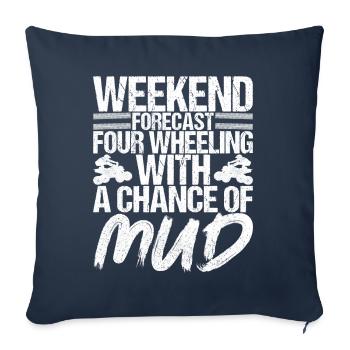 Quad Bike Quad Riders - Sofa pillowcase 17,3'' x 17,3'' (45 x 45 cm) - navy - Front