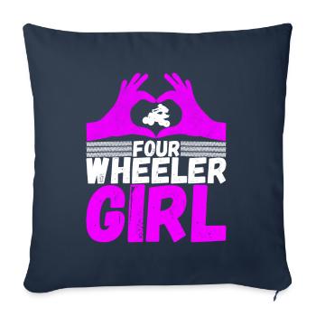Quad Bike Quad Riders - Sofa pillowcase 17,3'' x 17,3'' (45 x 45 cm) - navy - Front