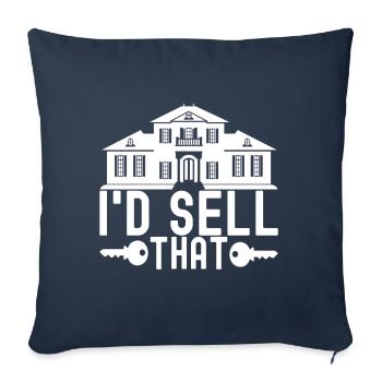 Real estate marker Markler Immobilien - Sofa pillowcase 17,3'' x 17,3'' (45 x 45 cm) - navy - Front