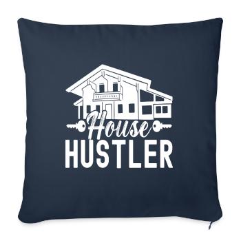Real estate marker Markler Immobilien - Sofa pillowcase 17,3'' x 17,3'' (45 x 45 cm) - navy - Front