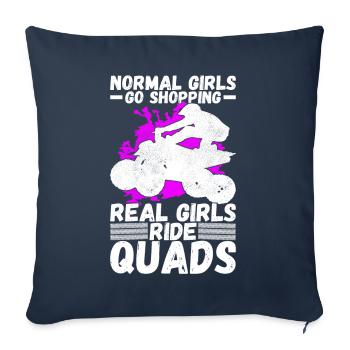 Quad Bike Quad Riders - Sofa pillowcase 17,3'' x 17,3'' (45 x 45 cm) - navy - Front