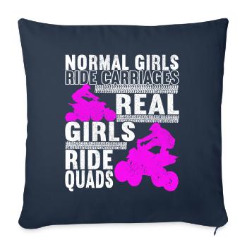 Quad Bike Quad Riders - Sofa pillowcase 17,3'' x 17,3'' (45 x 45 cm) - navy - Front
