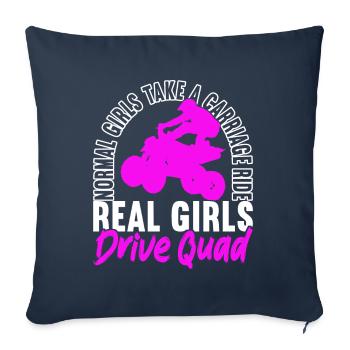 Quad Bike Quad Riders - Sofa pillowcase 17,3'' x 17,3'' (45 x 45 cm) - navy - Front