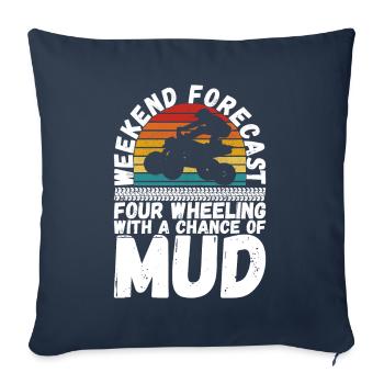 Quad Bike Quad Riders - Sofa pillowcase 17,3'' x 17,3'' (45 x 45 cm) - navy - Front