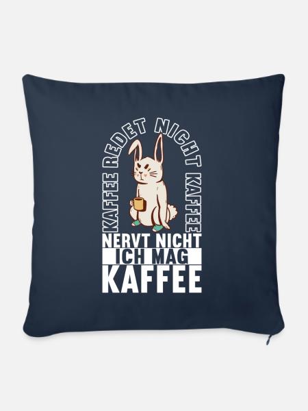 Kaffee Kaffeetrinker - Sofakissenbezug 45 x 45 cm - Navy