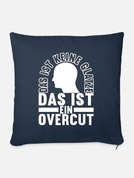 Glatze Glatzkopf - Sofakissenbezug 45 x 45 cm - Navy