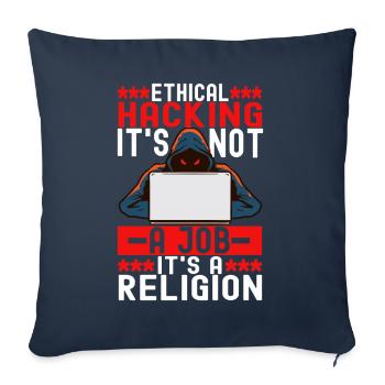 Programmer Cyber Security - Sofa pillowcase 17,3'' x 17,3'' (45 x 45 cm) - navy - Front