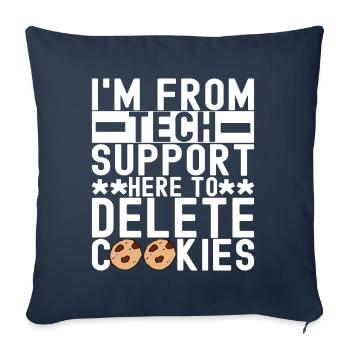 Programmer Cyber Security - Sofa pillowcase 17,3'' x 17,3'' (45 x 45 cm) - navy - Front