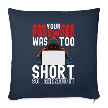 Programmer Cyber Security - Sofa pillowcase 17,3'' x 17,3'' (45 x 45 cm) - navy - Front