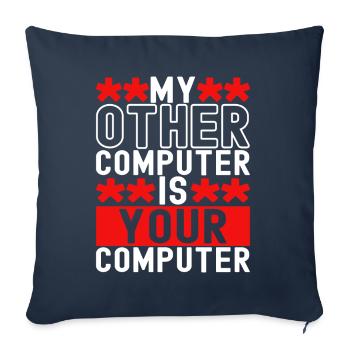 Programmer Cyber Security - Sofa pillowcase 17,3'' x 17,3'' (45 x 45 cm) - navy - Front