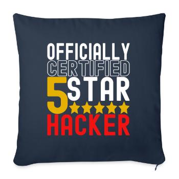 Programmer Cyber Security - Sofa pillowcase 17,3'' x 17,3'' (45 x 45 cm) - navy - Front