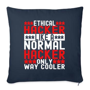 Programmer Cyber Security - Sofa pillowcase 17,3'' x 17,3'' (45 x 45 cm) - navy - Front