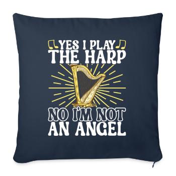 Harp Harp Player - Sofa pillowcase 17,3'' x 17,3'' (45 x 45 cm) - navy - Front