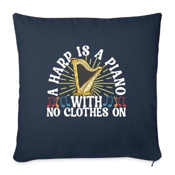 Harp Harp Player - Sofa pillowcase 17,3'' x 17,3'' (45 x 45 cm) - navy - Front