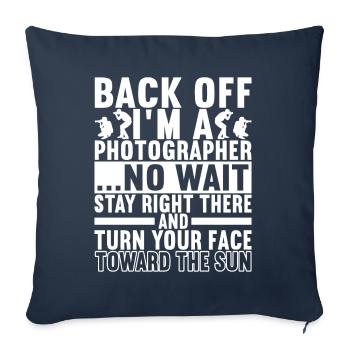 Photographer Photography - Sofa pillowcase 17,3'' x 17,3'' (45 x 45 cm) - navy - Front