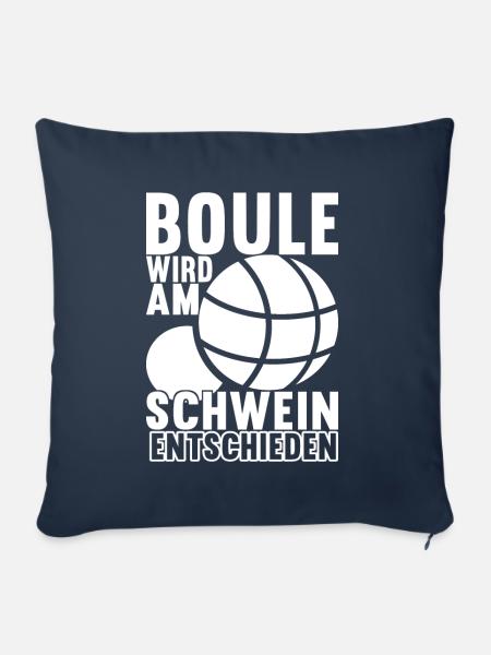 Boule Boulespieler - Sofakissenbezug 45 x 45 cm - Navy