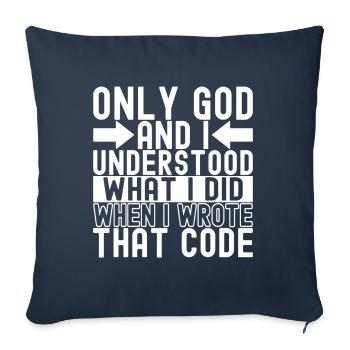 Programmer Computer Scientist - Sofa pillowcase 17,3'' x 17,3'' (45 x 45 cm) - navy - Front