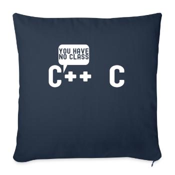 Programmer Computer Scientist - Sofa pillowcase 17,3'' x 17,3'' (45 x 45 cm) - navy - Front