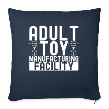 3 D Drucken - Sofakissenbezug 45 x 45 cm - Navy - Vorne