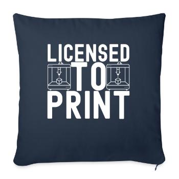 3 D Drucken - Sofakissenbezug 45 x 45 cm - Navy - Vorne