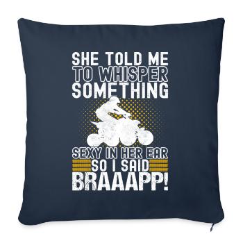 Quad Bike Quad Rider - Sofa pillowcase 17,3'' x 17,3'' (45 x 45 cm) - navy - Front