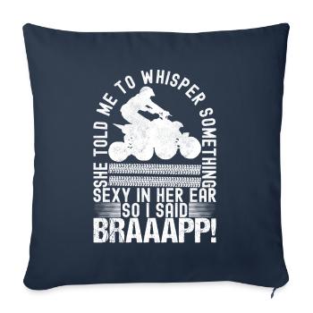 Quad Bike Quad Rider - Sofa pillowcase 17,3'' x 17,3'' (45 x 45 cm) - navy - Front