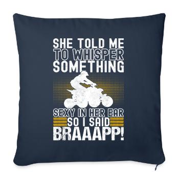 Quad Bike Quad Rider - Sofa pillowcase 17,3'' x 17,3'' (45 x 45 cm) - navy - Front