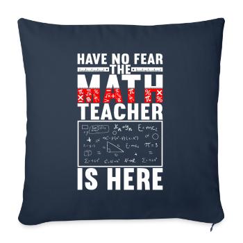 Math Math Teacher - Sofa pillowcase 17,3'' x 17,3'' (45 x 45 cm) - navy - Front