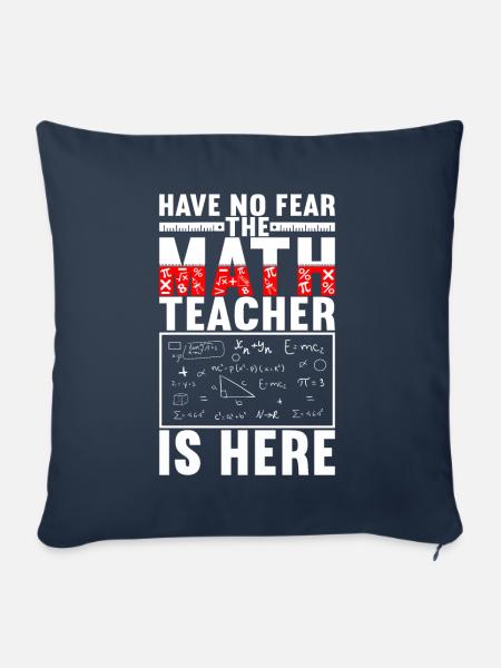 Mathe Mathelehrer - Sofakissenbezug 45 x 45 cm - Navy
