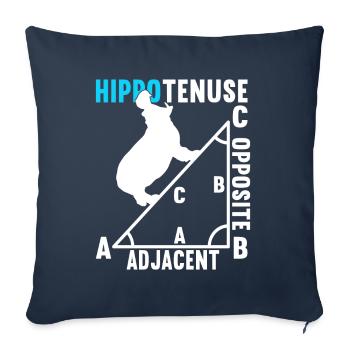 Math Math Teacher - Sofa pillowcase 17,3'' x 17,3'' (45 x 45 cm) - navy - Front