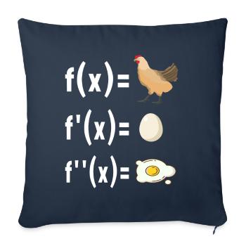 Math Math Teacher - Sofa pillowcase 17,3'' x 17,3'' (45 x 45 cm) - navy - Front