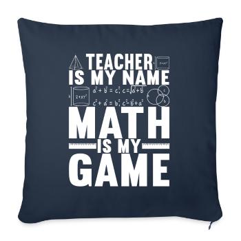Mathe Mathelehrer - Sofakissenbezug 45 x 45 cm - Navy - Vorne