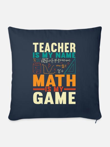 Mathe Mathelehrer - Sofakissenbezug 45 x 45 cm - Navy