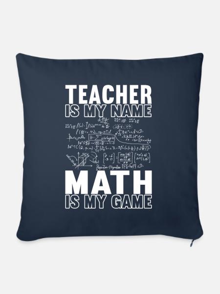 Mathe Mathelehrer - Sofakissenbezug 45 x 45 cm - Navy