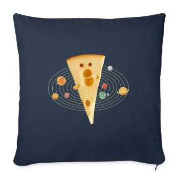 Cheese lovers Gouda cheese - Sofa pillowcase 17,3'' x 17,3'' (45 x 45 cm) - navy - Front