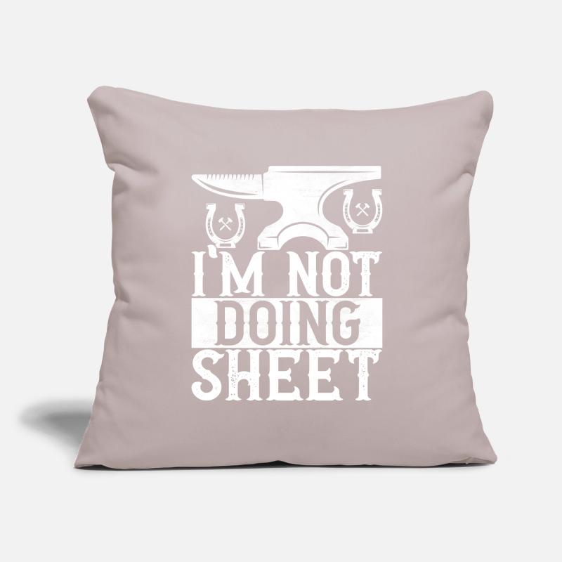 Enclume de forge forgeuse Housse de coussin décorative 45 x 45 cm