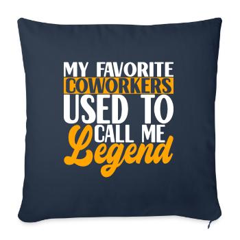 Farewell gift from colleague Jobwechsel - Sofa pillowcase 17,3'' x 17,3'' (45 x 45 cm) - navy - Front