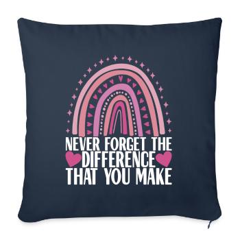 Farewell gift from colleague Jobwechsel - Sofa pillowcase 17,3'' x 17,3'' (45 x 45 cm) - navy - Front