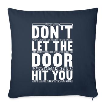 Farewell gift from colleague Jobwechsel - Sofa pillowcase 17,3'' x 17,3'' (45 x 45 cm) - navy - Front