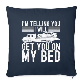 Tow truck towing service - Sofa pillowcase 17,3'' x 17,3'' (45 x 45 cm) - navy - Front
