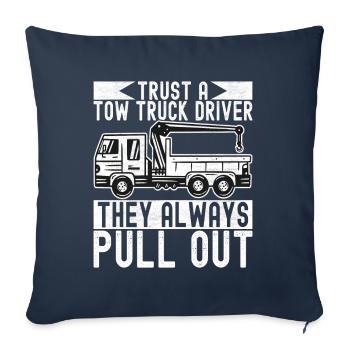 Abschleppwagen Abschleppdienst - Sofakissenbezug 45 x 45 cm - Navy - Vorne