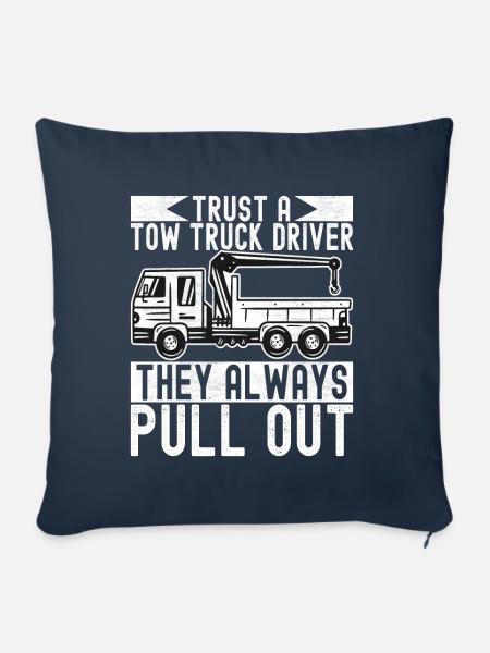Abschleppwagen Abschleppdienst - Sofakissenbezug 45 x 45 cm - Navy