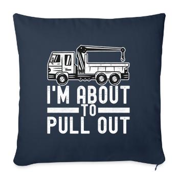 Abschleppwagen Abschleppdienst - Sofakissenbezug 45 x 45 cm - Navy - Vorne
