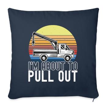 Abschleppwagen Abschleppdienst - Sofakissenbezug 45 x 45 cm - Navy - Vorne