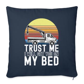 Abschleppwagen Abschleppdienst - Sofakissenbezug 45 x 45 cm - Navy - Vorne