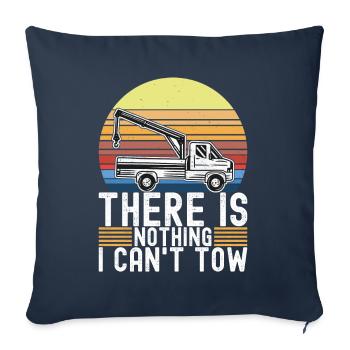 Tow truck towing service - Sofa pillowcase 17,3'' x 17,3'' (45 x 45 cm) - navy - Front