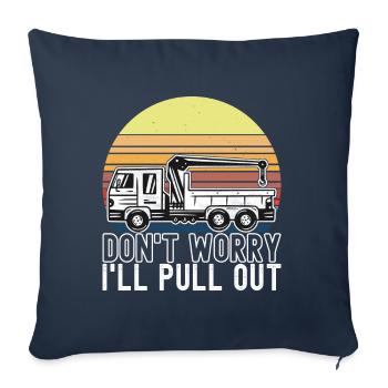 Abschleppwagen Abschleppdienst - Sofakissenbezug 45 x 45 cm - Navy - Vorne