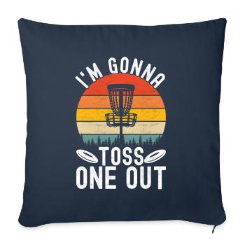 Disc Golf Disc Golfer - Sofa pillowcase 17,3'' x 17,3'' (45 x 45 cm) - navy - Front